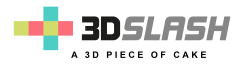 3D SLASH logo
