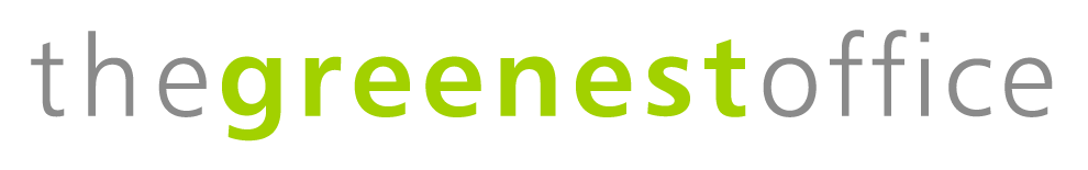 the greenest office logo
