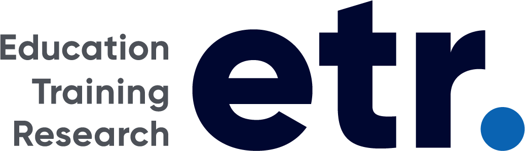 ETR (Education, Training and Research) logo